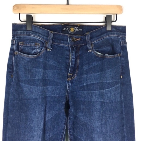 LUCKY BRAND Jeans Sofia Boot Cut Stretch Denim Whiskering Details Size 6/28 - Picture 2 of 9